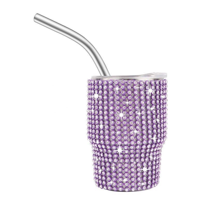 Mini Water Bottle Factory - OEM 3oz Diamond Stainless Steel