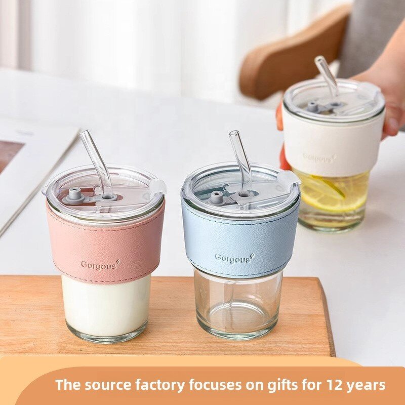 Water Cup Factory - OEM 400mL Insulated Glass Bottle Supplier