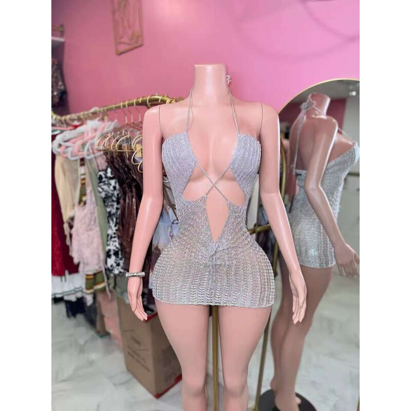 Party Dress Manufacturer - 2025 Leopard Print Backless Bow Sleeveless