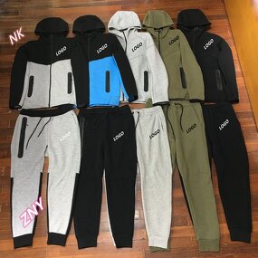 Tracksuit Men Factory - Famous Brands Slim Fit Tech Cotton Jogging