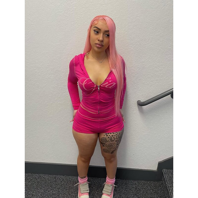 Two Piece Set Women Manufacturer - Leopard Print Crop Top Hooded