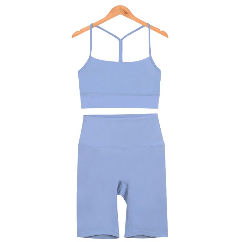 Sports Set Women Factory - Y Shape Bra Skirt Set Tank Top