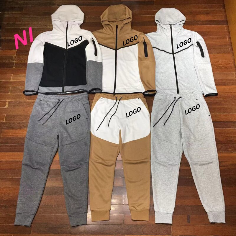Tracksuits Men Manufacturer - Slim Fit Tech Fleece Zip up 2 Piece