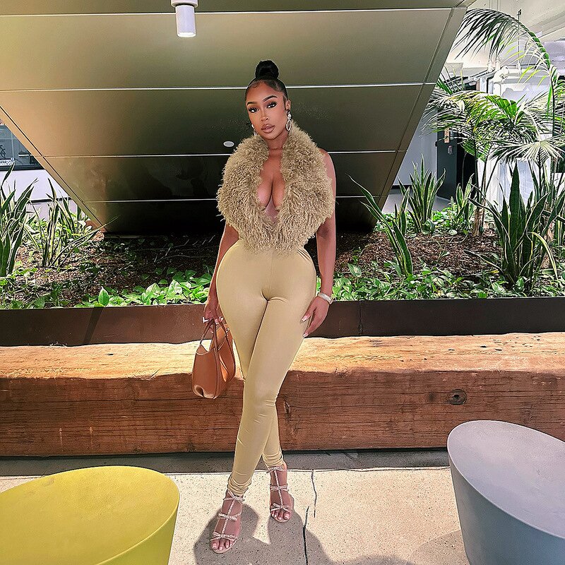 Bomber Jacket Women Factory - Fall Patchwork Fur Sleeve Short Crop