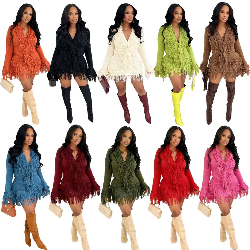 Two-piece Set Women Factory - Fall Faux Leather Jacket Flared Pants