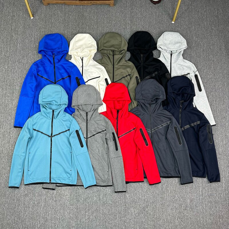Tracksuit Men Factory - Fashion Custom NK Cotton Tech Fleece 2pcs