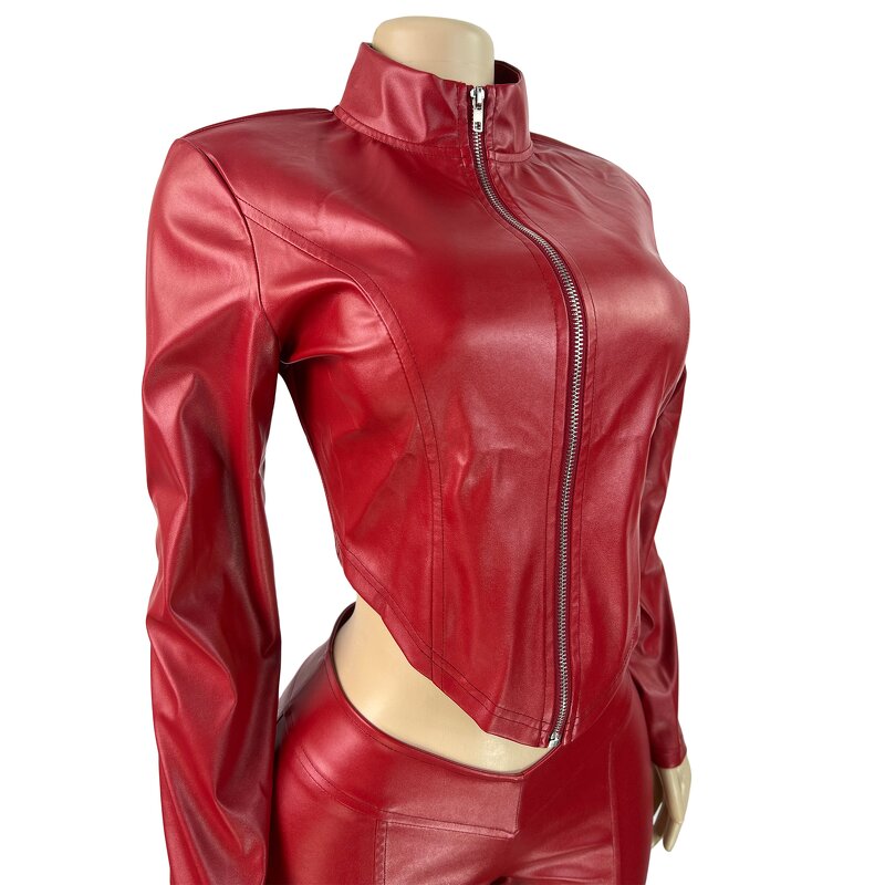 Two Piece Set Women Factory - Sexy Faux Fur Backless Top Leggings