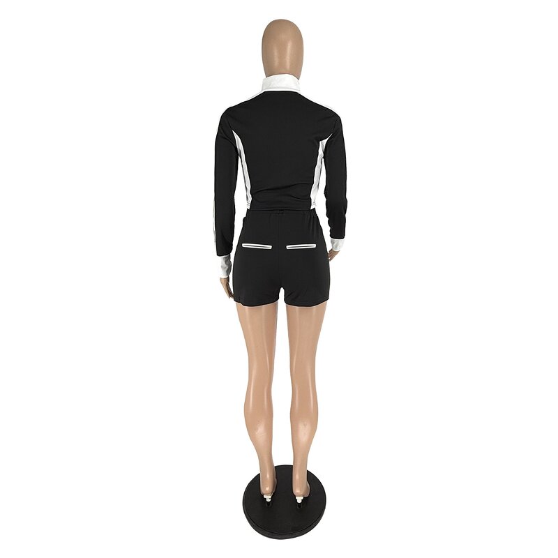 Sportswear Sets Women Factory - Custom Logo Contrast Color Tracksuit