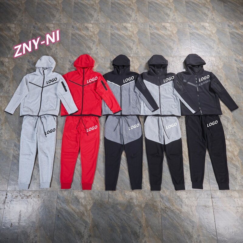Two Piece Sets Men Manufacturer - Plus Size Zip up Patchwork Jacket