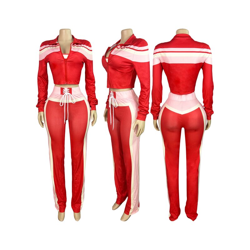 Two Piece Sets Women Factory - Luxury Scarf Top Shiny Shorts