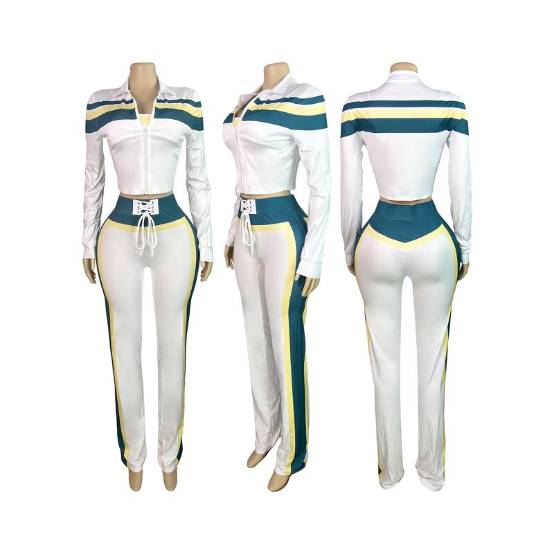 Two Piece Sets Women Factory - Luxury Scarf Top Shiny Shorts