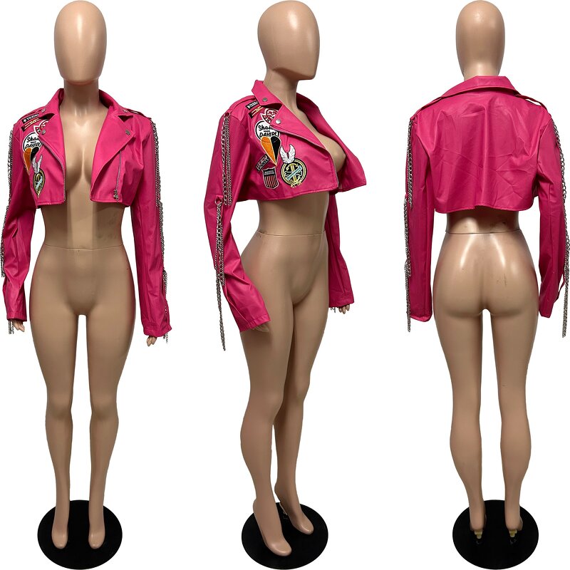 Jacket Women Manufacturer - Autumn Embroidered Short Baseball Coat