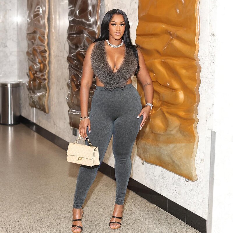 Bomber Jacket Women Factory - Fall Patchwork Fur Sleeve Short Crop