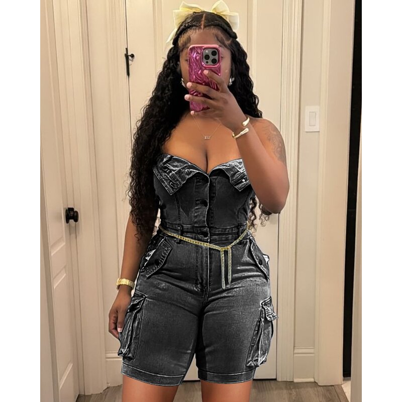 Jumpsuit Women Factory - 2025 Hoodie Zipper Sleeveless Drawstring