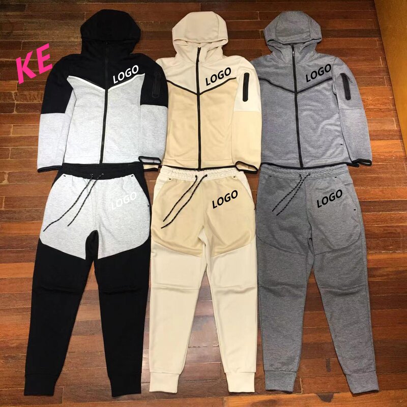 Tracksuits Men Manufacturer - Slim Fit Tech Fleece Zip up 2 Piece
