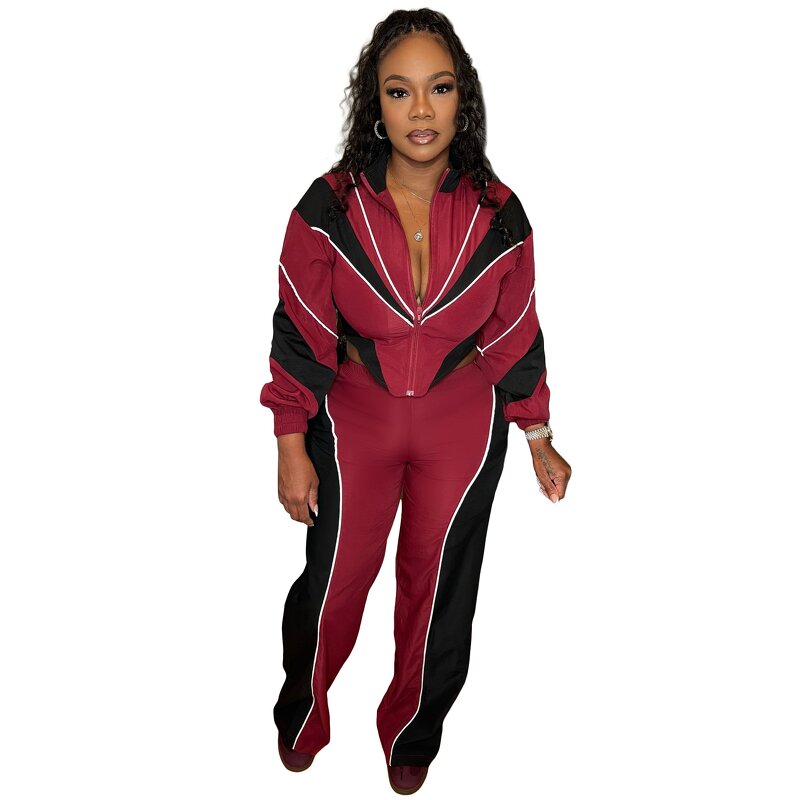 Two Piece Set Women Factory - Spring Faux Fur Backless Top Pants