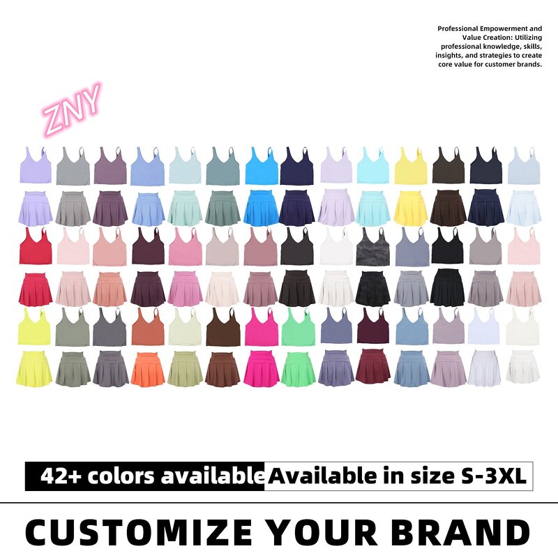 Two Piece Set Women Manufacturer - Sleeveless Hollow Out Tank Tennis