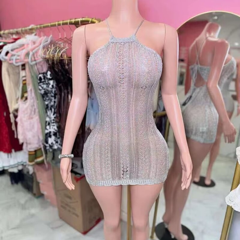 Party Dress Manufacturer - 2025 Leopard Print Backless Bow Sleeveless