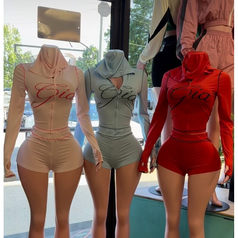 Two Piece Set Women Manufacturer - Leopard Print Crop Top Hooded