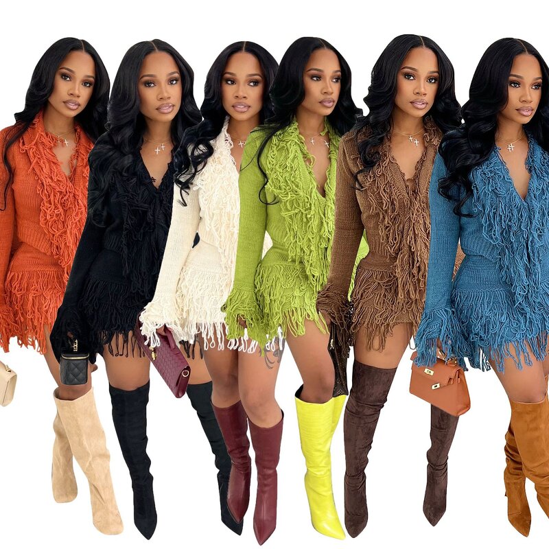 Two-piece Set Women Factory - Fall Faux Leather Jacket Flared Pants