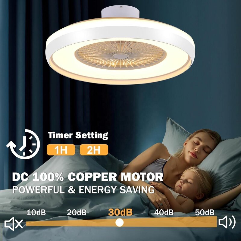 Fandelier Ceiling Fan Factory - Dual-Function LED Light Remote DC Motor