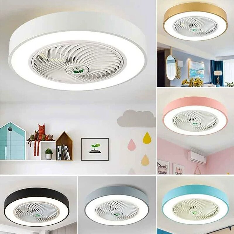 LED Ceiling Fan Light Manufacturer - Round Remote 3 5 Blades Quiet DC
