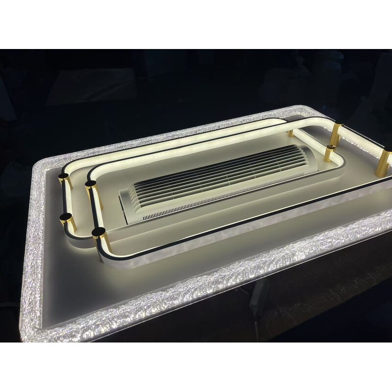 LED Ceiling Fan Factory - Modern Indoor AC Motor Remote Stylish Acrylic