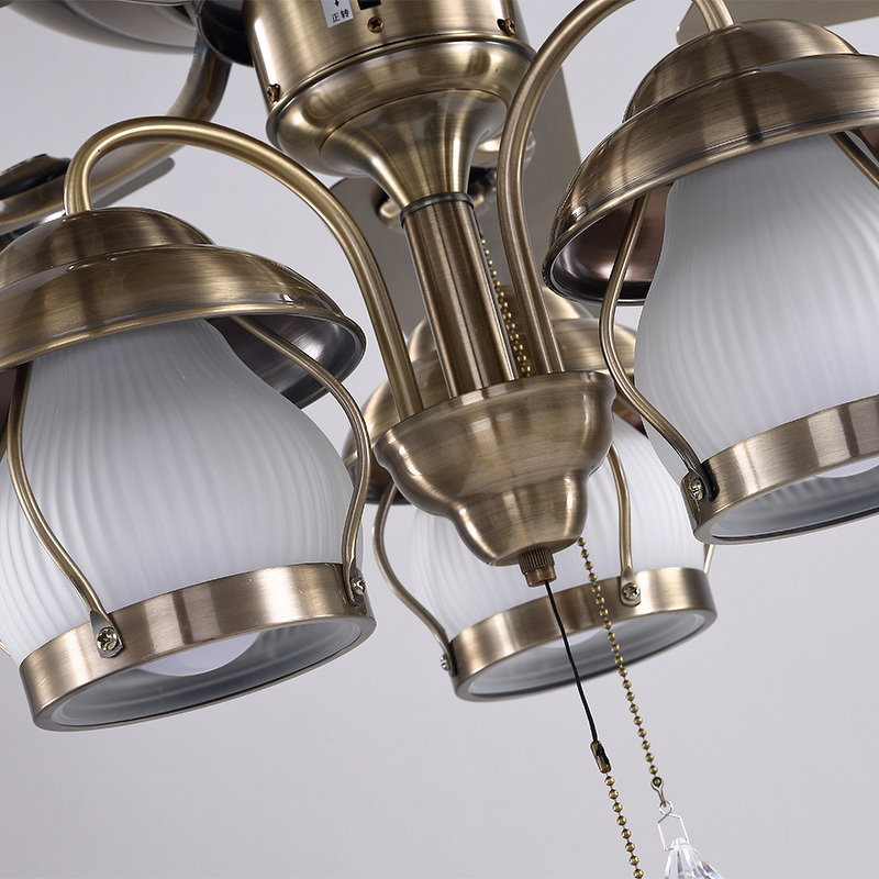 Ceiling Fan Factory - 42 Inch Metal Wood Blades Decorative Remote