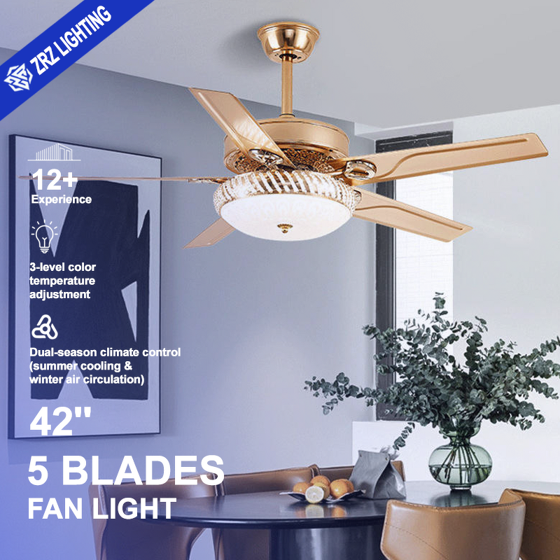LED Ceiling Fan Manufacturer - Modern 42 Inch Silent Metal Kit Classic