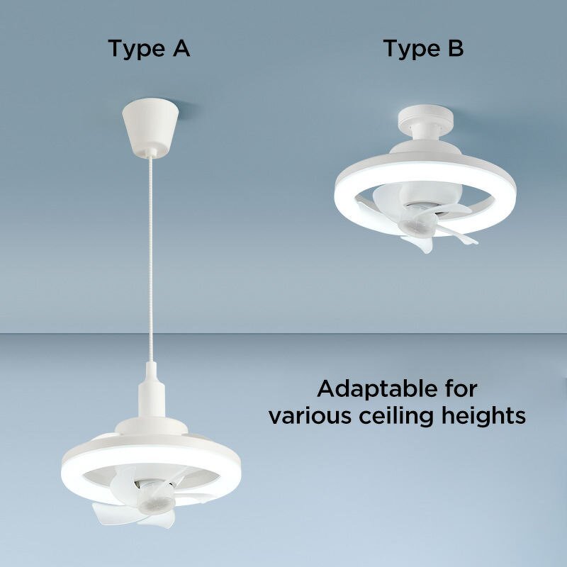 Ceiling Fan with Light Factory - Modern LED Remote Kitchen Hand Fan