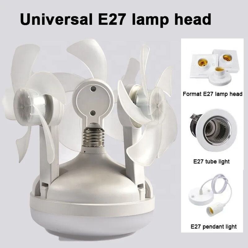 LED Ceiling Fan Light Manufacturer - E27 5 Blades Criss-Cross Remote