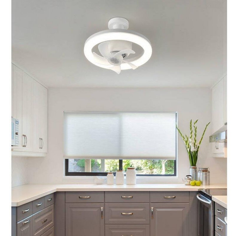 Ceiling Fan with Light Factory - Modern LED Remote Kitchen Hand Fan