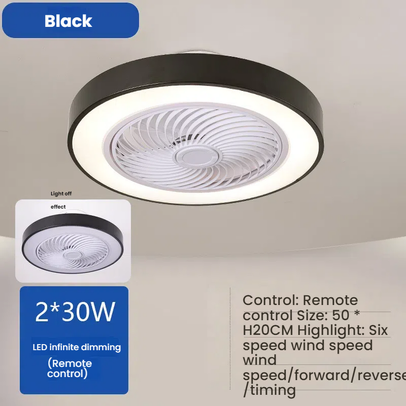 LED Ceiling Fan Manufacturer - Round Quiet DC Motor 3 5 Blades Remote