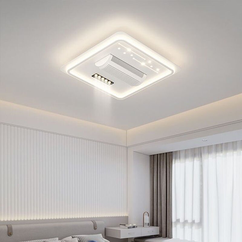 LED Ceiling Fan Lamp Manufacturer - Industrial Design Luxury Embossed Smart
