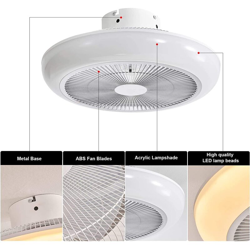 BLDC Ceiling Fan Factory - Ultra Quiet Motor LED Light Modern Design