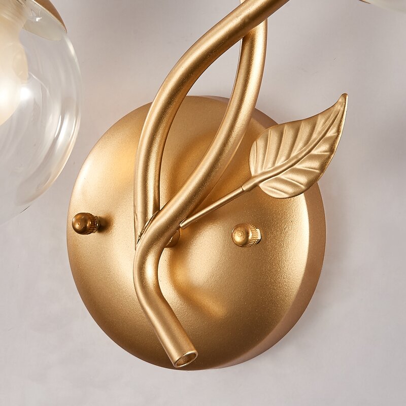 LED Wall Lamp Manufacturer - Nordic Minimalist E27 Bulb Luxury Glass Iron