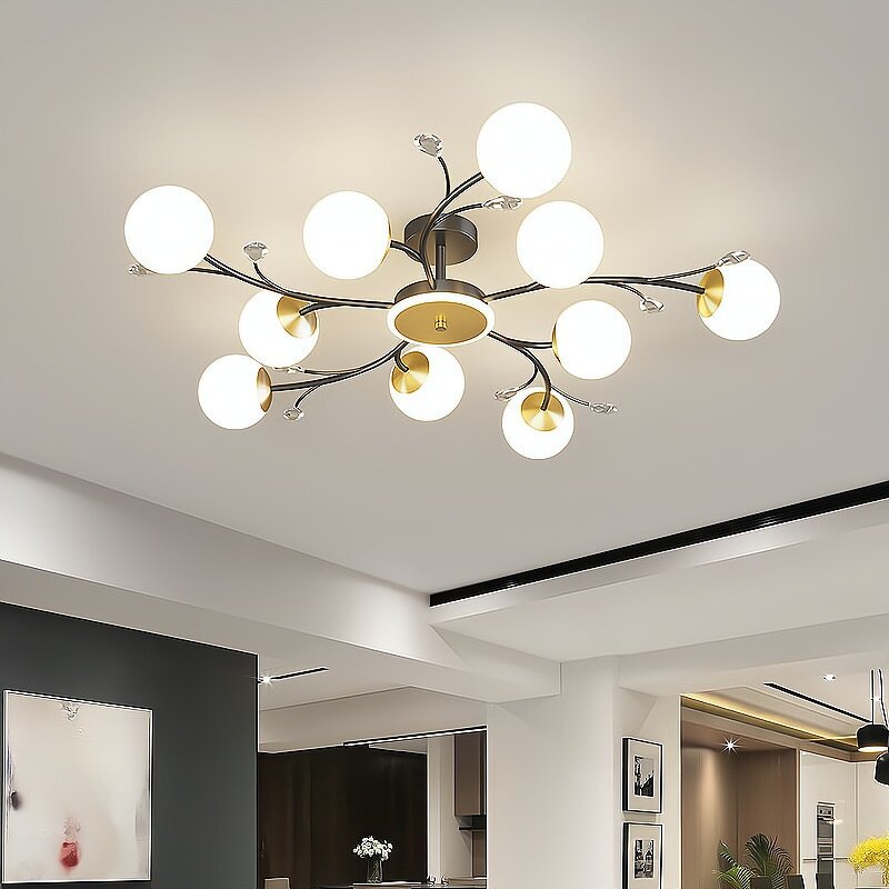 LED Ceiling Lights Manufacturer - Nordic Post-Modern Golden Multi-Head