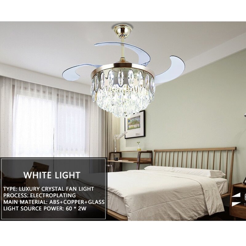 Garden Lamp Fan Manufacturer - Minimalist Nordic 5 Blades 42 Inch Remote