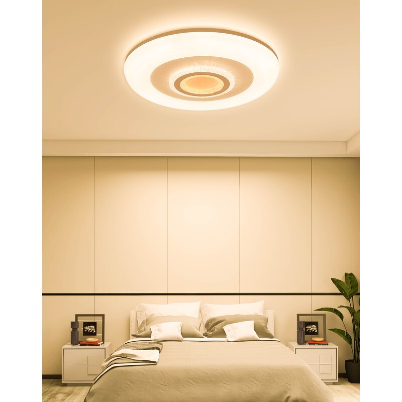 LED Ceiling Lamp Manufacturer - Minimalist Crystal Acrylic Remote New Design