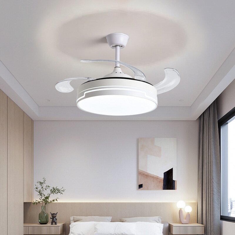 LED Fan Lamp Manufacturer - Integrated Iron Body DC Motor Invisible