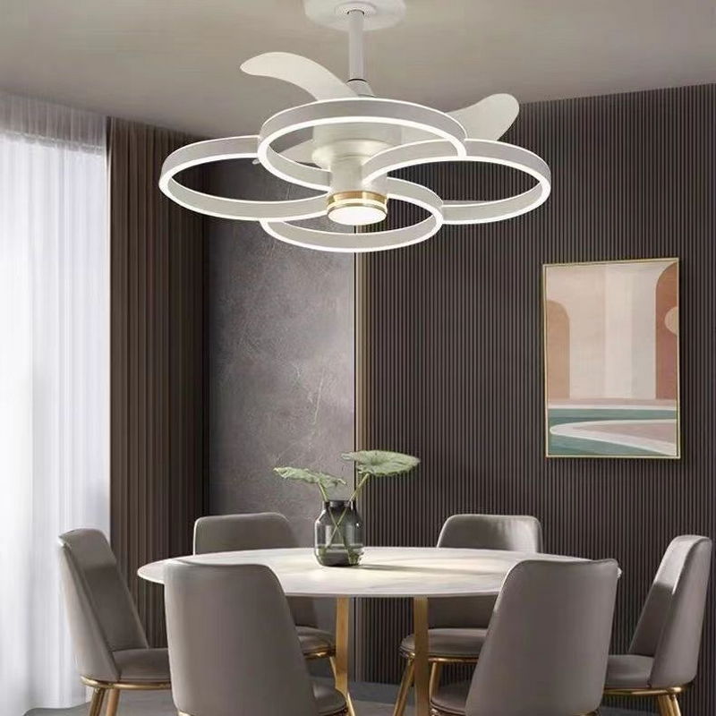 LED Ceiling Fan Factory - Nordic Luxury Modern Simple Quiet Frequency Conversion