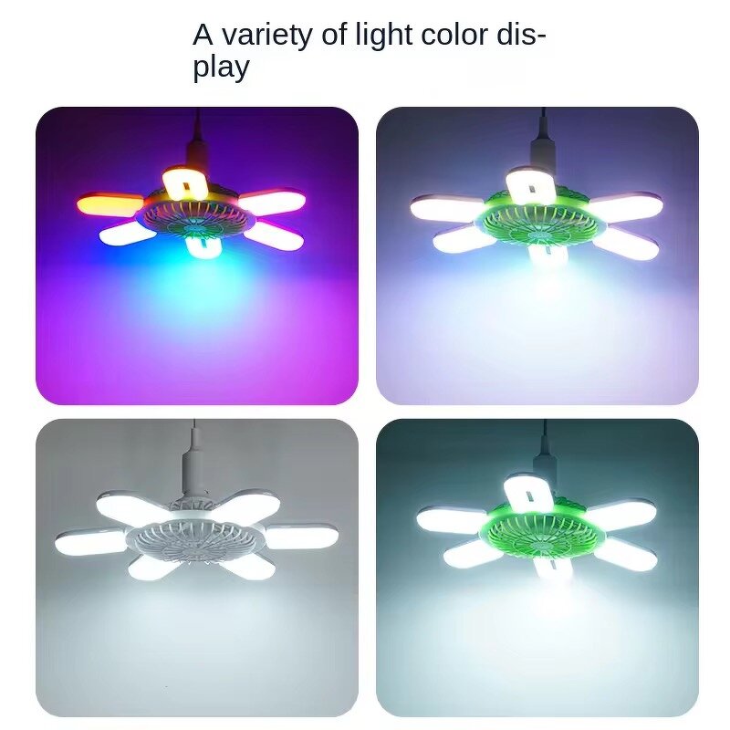 Ceiling Fan with Light Factory - Modern 5U-Shape Foldable ABS LED Remote