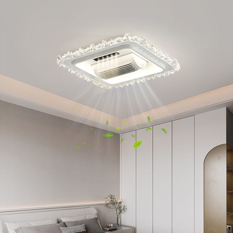 Bladeless Ceiling Fan Light Manufacturer - 6 Speed Remote Dimmable LED Music Sync