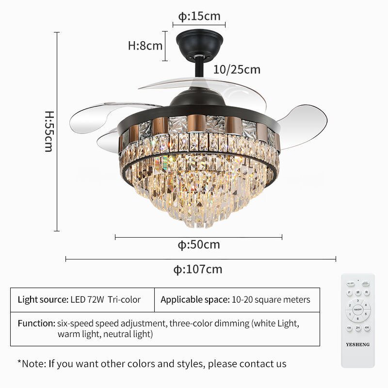 Fan Light Manufacturer - Ultra Quiet Reversible Blades Energy Saving