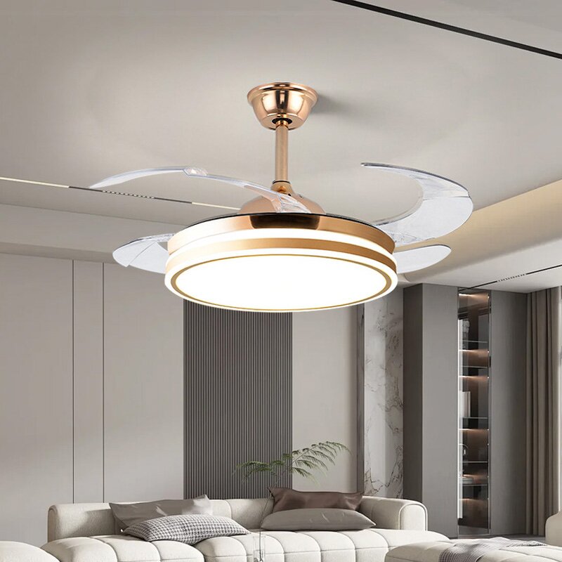 LED Ceiling Fan Manufacturer - Nordic Luxury Retractable Remote Control