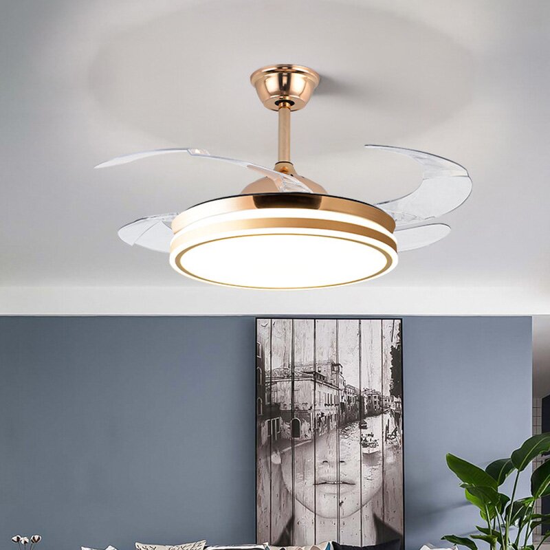 LED Ceiling Fan Manufacturer - Nordic Luxury Retractable Remote Control