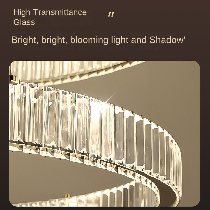 Crystal Chandelier Manufacturer - Modern Simple Remote 3000K Large Empty