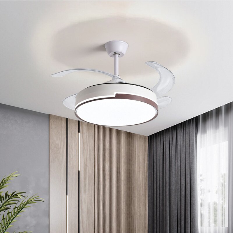 LED Fan Lamp Manufacturer - Integrated Iron Body DC Motor Invisible