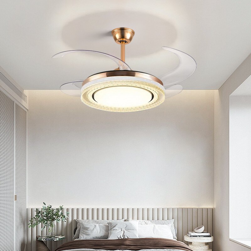 LED Fan Lamp Factory - 2024 New Bluetooth Remote Mute DC Motor