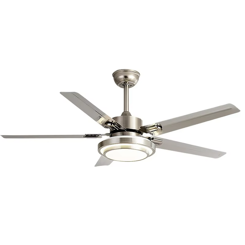 LED Ceiling Fan Light Factory - 42 Inch DC Motor Stainless Steel 5 Blades